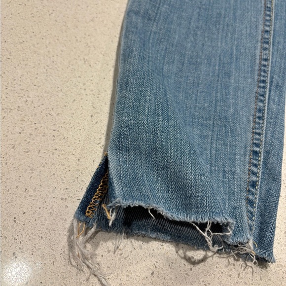 Hollister Blue Straight Distressed Jeans, size 25 x 31 - Picture 2 of 8